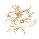 10pcs Raw Brass Eye Charms Pendant for DIY Jewelry Making