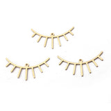 10pcs Raw Brass Eye Charms Pendant for DIY Jewelry Making
