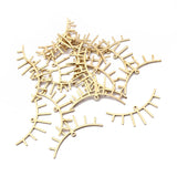 10pcs Raw Brass Eye Charms Pendant for DIY Jewelry Making