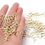 10pcs Raw Brass Eye Charms Pendant for DIY Jewelry Making