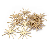 10pcs Raw Brass Sun Flower Charms Pendant DIY Jewelry Making
