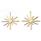 10pcs Raw Brass Sun Flower Charms Pendant DIY Jewelry Making