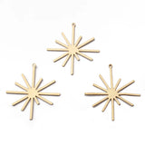 10pcs Raw Brass Sun Flower Charms Pendant DIY Jewelry Making
