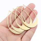 10pcs Raw Brass Water Drop Charms Pendant for DIY Earrings Necklaces