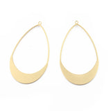 10pcs Raw Brass Water Drop Charms Pendant for DIY Earrings Necklaces