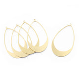 10pcs Raw Brass Water Drop Charms Pendant for DIY Earrings Necklaces