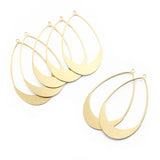 10pcs Raw Brass Water Drop Charms Pendant for DIY Earrings Necklaces