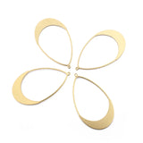 10pcs Raw Brass Water Drop Charms Pendant for DIY Earrings Necklaces