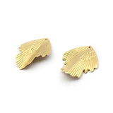 10pcs Raw Brass Leaf Charms Earrings Findings DIY Pendant Jewelry