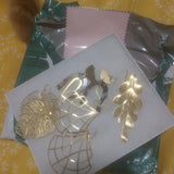 10pcs Raw Brass Monstera Plant Leaf Charms for DIY Jewelry Making