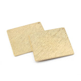 10pcs Raw Brass Rhombus Square Textured Charms Pendant Jewelry Findings 34*34mm