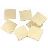 10pcs Raw Brass Rhombus Square Textured Charms Pendant Jewelry Findings 34*34mm