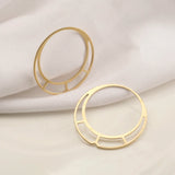 10pcs Double Layer Brass Circle Hoop Charms for DIY Jewelry Making
