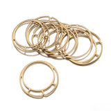 10pcs Double Layer Brass Circle Hoop Charms for DIY Jewelry Making