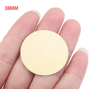 10pcs Raw Brass Round Stamping Blank Charms for Jewelry Making