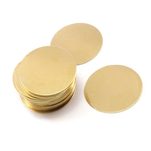 10pcs Raw Brass Round Stamping Blank Charms for Jewelry Making