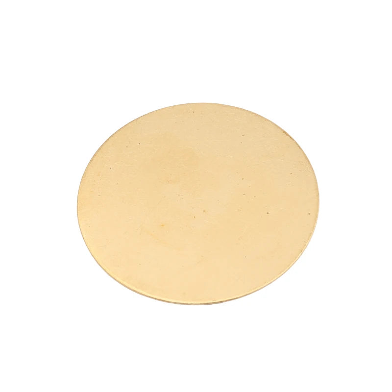 10pcs Raw Brass Round Stamping Blank Charms for Jewelry Making
