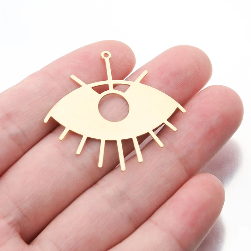 10pcs Sun Eye Charms Pendants DIY Earrings Necklace Making Findings