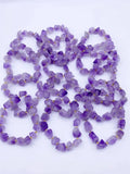 10pcs Amethyst Rough Stone Beads Strand Quartz Bracelet