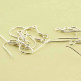 10pcs 925 Sterling Silver Ear Hooks Wire Spring Earring Clasps