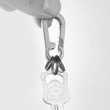 10pcs Titanium Key Ring Lightweight Coil Hanging Buckle Key Rings Holder