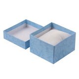 10pcs Cardboard Jewelry Boxes with Sponge Pad 89x81x54mm