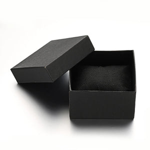 10pcs Cardboard Jewelry Boxes with Sponge Pad 89x81x54mm