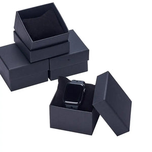 10pcs Cardboard Jewelry Boxes with Sponge Pad 89x81x54mm