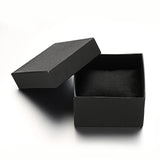 10pcs Cardboard Jewelry Boxes with Sponge Pad 89x81x54mm