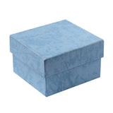 10pcs Cardboard Jewelry Boxes with Sponge Pad 89x81x54mm