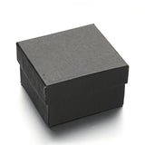 10pcs Cardboard Jewelry Boxes with Sponge Pad 89x81x54mm
