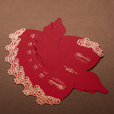 10pcs Red Crown Paper Wedding Favor Box Gift Candy Dragee Baptism