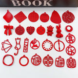 10pcs Red Easter Pendant Charms for Diy Earrings Necklace Jewelry Making
