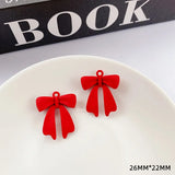 10pcs Red Easter Pendant Charms for Diy Earrings Necklace Jewelry Making