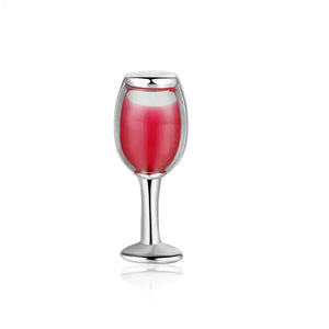 10pcs Red Wine Glass Charms for Living Locket Xmas