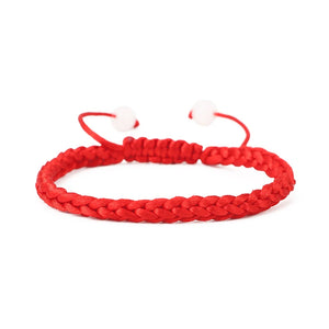 10pcs Red Woven Thread Rope Lucky Bracelet Charms Bracelet For Lovers' Gift