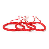 10pcs Red Woven Thread Rope Lucky Bracelet Charms Bracelet For Lovers' Gift