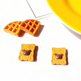 10 Resin Breakfast Cookies Charms DIY Jewelry Accessory