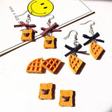 10 Resin Breakfast Cookies Charms DIY Jewelry Accessory
