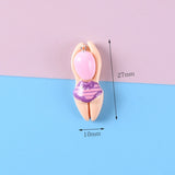 10pcs Resin Swimming Mermaid Charms for DIY Jewelry Making C505