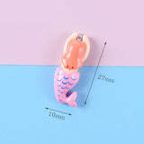 10pcs Resin Swimming Mermaid Charms for DIY Jewelry Making C505