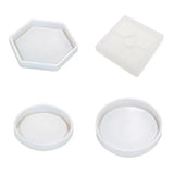 10pcs Resin Coaster Molds Irregular Silicone Mold for DIY Art Crafts