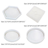 10pcs Resin Coaster Molds Irregular Silicone Mold for DIY Art Crafts
