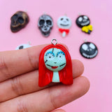 10pcs Halloween Skull Charm Pendant for DIY Jewelry Making