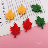 10pcs Resin Lucky Tree Charm Leaf Pendant for DIY Jewelry Scrapbooking