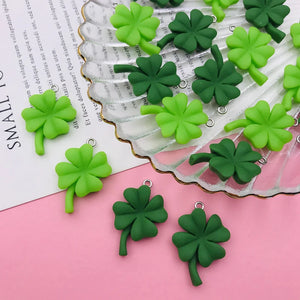 10pcs Resin Lucky Tree Charm Leaf Pendant for DIY Jewelry Scrapbooking