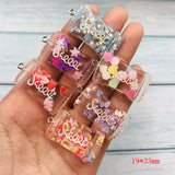 10pcs Sweet Candy Resin Flatback Charms for DIY Keychain Earring Scrapbooking