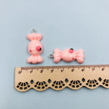 10pcs Sweet Candy Resin Flatback Charms for DIY Keychain Earring Scrapbooking