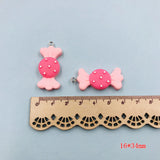 10pcs Sweet Candy Resin Flatback Charms for DIY Keychain Earring Scrapbooking