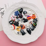 10 Pcs Halloween Skull Charm Pendant for DIY Jewelry Making